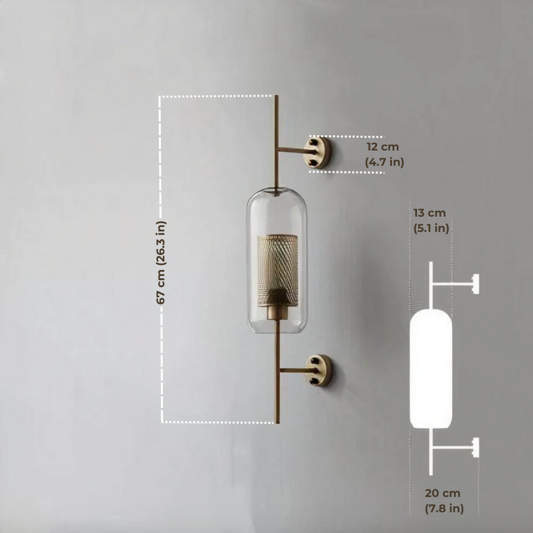 Alegria - Stylish Contemporary Glass Wall Sconce