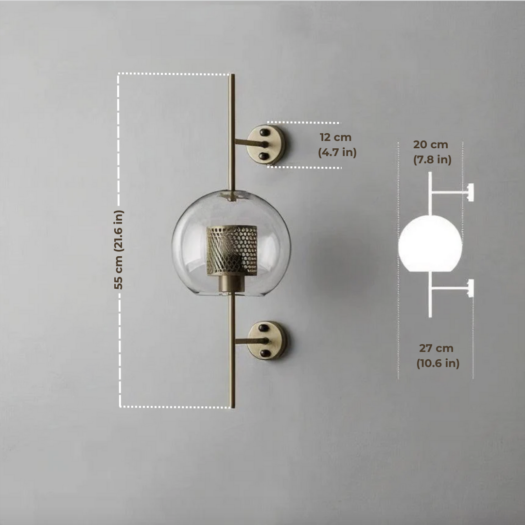 Alegria - Stylish Contemporary Glass Wall Sconce