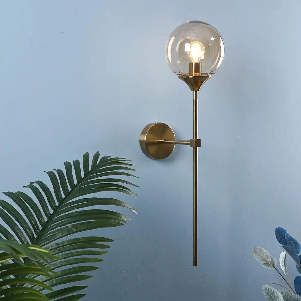 Stylish Annika Modern Glass Wall Sconce