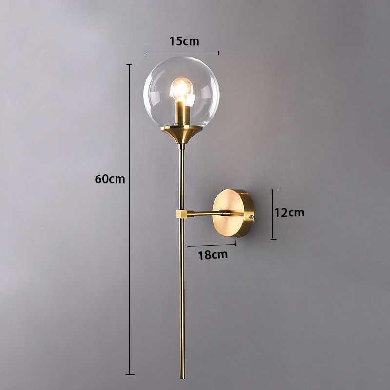 Stylish Annika Modern Glass Wall Sconce