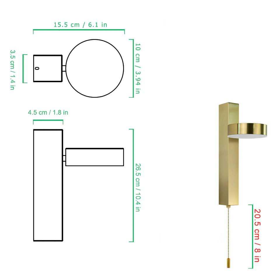 Sleek 350° Contemporary Wall Sconces by Lif